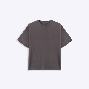 Camiseta sólida informal de calidad premium para hombre, camiseta transpirable de manga corta con cuello redondo y diseño de logotipo privado para hombre - Product Image 1