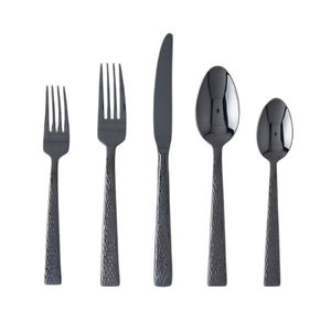 Vente en gros de couverts indiens modernes fabriqués à la main, brindille polie en or avec poignée d'extrémité design feuilles - Product Image 5