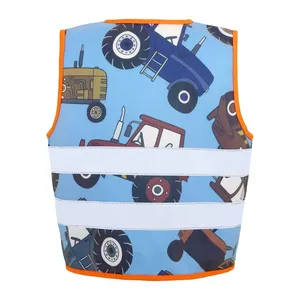 Gilet de sécurité pour enfants personnalisable avec autocollants et lumières réfléchissantes pour articles promotionnels - Product Image 2