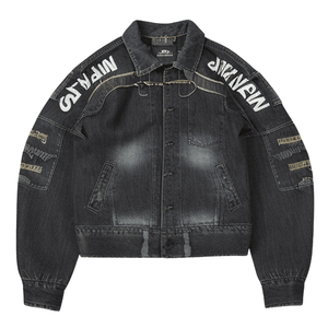 Vestes en jean pour femmes en gros Belle broderie florale Toutes les techniques imprimées en coton respirant pour les saisons d'automne et d'hiver - Product Image 1