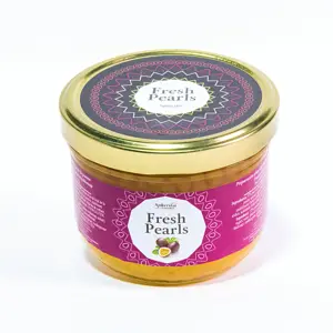 Passion Fruit - Spherika 365g glass jar 12 oz Spain gourmet foodie dessert garnish topping decoration flavour pearls fruit