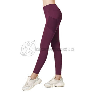 Ropa deportiva ligera para mujer, conjuntos de mallas de Yoga para Fitness, pantalones de secado rápido transpirables de cintura media con patrón sólido elástico en cuatro direcciones - Product Image 3