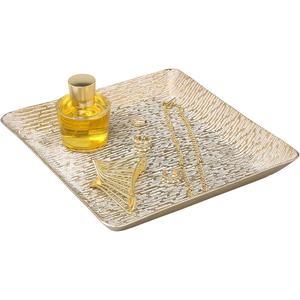 Plateau de service élégant et durable en métal et miroir pour boissons, collations, décoration d'intérieur élégante - Product Image 4