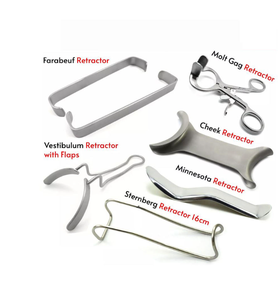 Retractores Manuales de Acero Inoxidable para Cirugía Dental, Ortodoncia, Mejillas y Labios, Kit de Cirugía Oral con Certificación CE, 4 Años de Garantía - Product Image 1