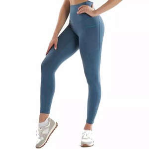 Women's High Waist 100% Cotton Leggings New Design Summer Light <b>Weight</b> Hot Selling-Solid Color Seamless - Product Image 1