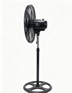Rising 18–28.9 In Oscillating Pedestal <b>Fan</b> With Adjustable Height And 5 Blades For Household Use - Product Image 3