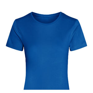 Camiseta Térmica de Invierno de Manga Corta con Cuello Redondo para Mujer, Personalizada, Ecológica, Estilo Urbano, Sólida, Transpirable, de Algodón Orgánico de 280g - Product Image 4