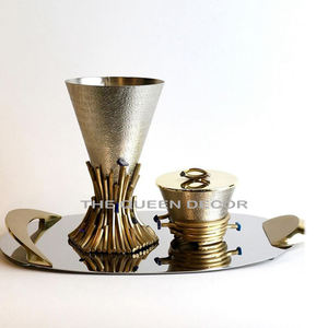 Brûleur d'encens avec support de conception de feuille de branche pour encens en laiton et acier Offre Spéciale et brûleur Bakhoor de haute qualité - Product Image 4