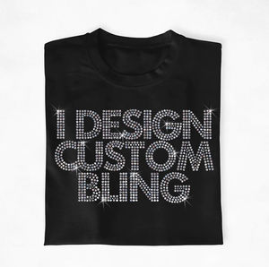 T-shirts surdimensionnés personnalisés unisexe pour l'été 220 grammes poids solide motif décontracté Style strass transfert T-Shirt - Product Image 5