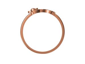 Bague de fiançailles en or massif 14 carats au design élégant de haute qualité certifiée IGI pour mariage ou anniversaire - Product Image 4