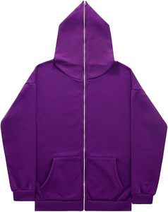 Sudaderas con Capucha Personalizadas de Alta Calidad, Estilo Vintage, Lavadas, Sublimadas, de Poliéster/Algodón, con Cierre, Talla Grande, Lavado Ácido, Secado Rápido, para Hombre - Product Image 1