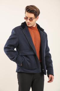 Parkas en cuir véritable fabriqués à la main de qualité supérieure pour hommes Respirant Tissé Hiver - Product Image 4