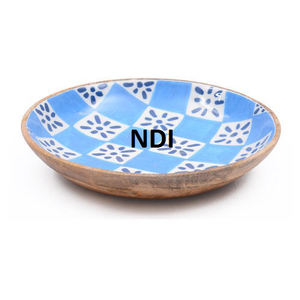 Cuencos de madera para servir galletas de frutas o nueces secas de diseño moderno, cuenco de madera de Acacia para servir y mezclar ensaladas multiusos - Product Image 3