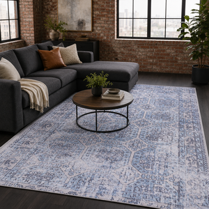 <b>Rug</b> Weavers RWDV1011 Attic Grey Vintage Washable <b>Rug</b> Dropshipping Wholesale Washable Chenille 10 Sizes - Product Image 6