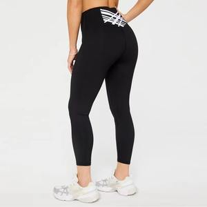 Custom Wholesale Breathable Seamless Womens <b>High</b> <b>Waist</b> Elastic <b>Waist</b> <b>Tummy</b> <b>Control</b> Yoga <b>Leggings</b> <b>High</b> Quality Solid Pattern - Product Image 2