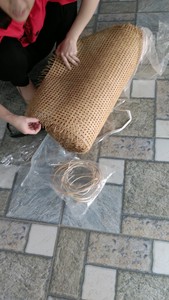 100% rollo de correas de caña de ratán hecho a mano rollo de ratán de grado hoja de ratán tejido - Product Image 6