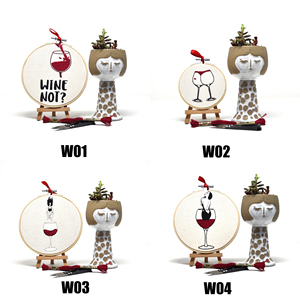 Arte de Bordado Moderno para Amantes del Vino 10/15cm - Product Image 2