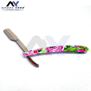 Rasoirs de barbier professionnels à lame droite pour la coupe de cheveux, le rasage, le coiffage de la barbe et le soin du visage, avec système de verrouillage à bascule - Product Image 5