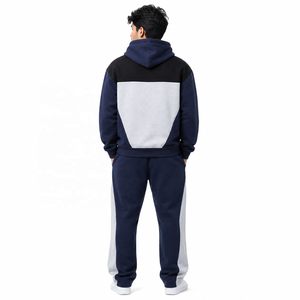 Ensemble de survêtement unisexe 100 % coton, imprimé, épais, doublé polaire, avec sweat-shirt à capuche et pantalon – Fournisseur ODM/OEM - Product Image 3
