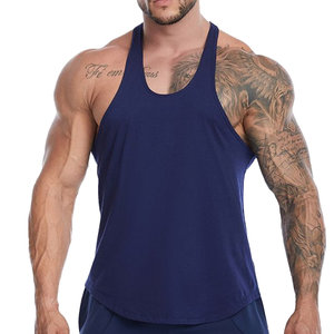 Débardeur de musculation personnalisé pour homme en coton biologique, logo personnalisé, vêtements de sport respirants, vente en gros, débardeur d'entraînement pour homme - Product Image 2