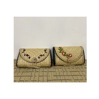 Dompet tangan ringan ramah lingkungan untuk wanita, dompet tangan wanita trendi rumput laut harga grosir dompet gaya baru 2025