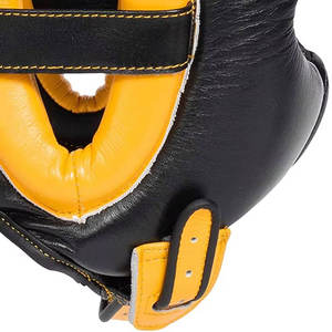 Protège-tête en cuir PU professionnel haute protection personnalisable Équipement de sécurité pour la boxe et le Kickboxing avec logo personnalisé pour l'entraînement de Muay Thai - Product Image 6