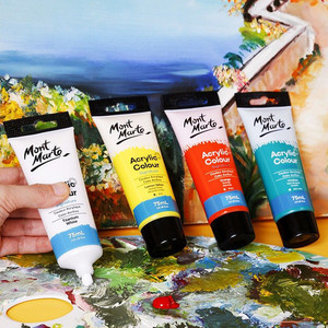 Pintura Acrílica Profesional en Tubo y Botella de 75 ml, 49 Colores, para Suministros de Arte - Product Image 2