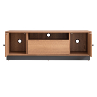 Mesa de Centro de Diseño Moderno con Acabado Laminado de Papel, Material de Tablero de Partículas/MDF, 115x40x38.4cm, Muebles para Sala de Estar