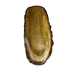 Plateau en bois naturel fait à la main pour servir des collations ou un décor avec un accent rustique pour table à manger ou bureau à domicile - Product Image 5