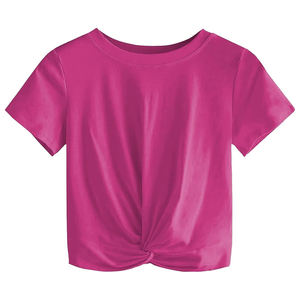 Camisetas de moda de talla grande para mujer, camisetas recortadas de marca de buena calidad, proveedor de fábrica de Bangladesh - Product Image 1