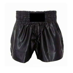 Short de boxe MMA noir personnalisé du fabricant Short d'entraînement de combat Expédition DDP - Product Image 5