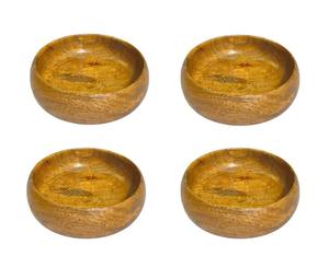 ชามไม้ขัดมันด้วยมือเป็นมิตรกับสิ่งแวดล้อมสำหรับโต๊ะอาหารโดยตรงที่มาจากอินเดียสำหรับสลัดผลไม้ - Product Image 2