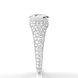 Anillo Solitario de Diamante Cultivado en Laboratorio de Alta Calidad, Oro Blanco de 18K, 1ct, E VS1, Corte Brillante, Joyería Fina al por Mayor para Mujer, Vala - Product Image 1