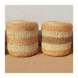 Cojín de Jacinto de alta calidad, tejido a mano con materiales naturales para una decoración del hogar elegante, orgánica y atemporal - Product Image 1