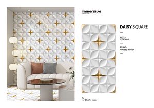 Azulejos de porcelana esmaltada de 600x1200 mm con acabado pulido elegante, perfectos para salas de estar elegantes y espacios comerciales. - Product Image 5