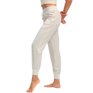 Beige mujeres Cargo Joggers ligero gimnasio viaje Casual entrenamiento pantalones bolsillos con cremallera estilo Atlético 2026 - Product Image 3