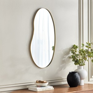Miroir mural luxueux en métal de haute qualité, parfait pour le salon, les chambres et les espaces design avec un style contemporain chic - Product Image 6