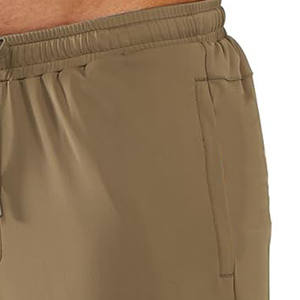 กางเกงลำลองผู้ชายผ้าฝ้ายโพลีเอสเตอร์แบบผูกเชือกยาวมีกระเป๋าผ้านิ่มแบบลำลองกางเกงวิ่งออกกำลังกายสีพื้น - Product Image 2