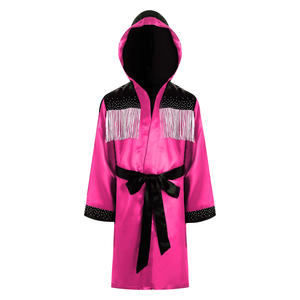 Best Selling Custom Made <b>Boxing</b> <b>Robe</b> with Hood High Quality Jiu Jitsu Kimono Men Full Length <b>Boxing</b> <b>Robe</b> with Hood - Product Image 4