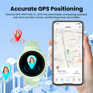 Lagenio สมาร์ทวอทช์สำหรับเด็ก4G L41E โทรศัพท์ผ่าน WiFi GPS ติดตาม IP68กันน้ำ - Product Image 2