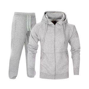 Chándal de dos piezas Tech Fleece de invierno para hombre Chándal de jogging con cremallera de algodón personalizable para hombre - Product Image 4