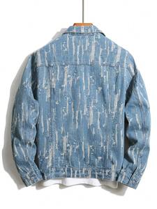 2024 nueva chaqueta vaquera informal de algodón lavado liso al por mayor para hombre de alta calidad con logotipo y diseño personalizados - Product Image 2