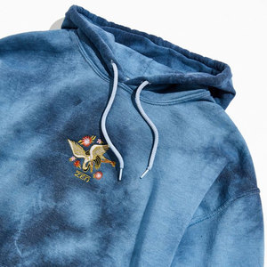 Vente en gros de sweats à capuche personnalisés pour hommes, en polaire, effet délavé, de haute qualité, 100% coton, manches régulières - Product Image 2