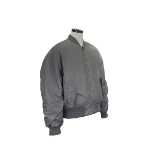Customized Logo Men's Canvas Stand Collar Bomber <b>Jacket</b>-Autumn Winter Casual <b>Slim</b> <b>Fit</b> OEM Service - Product Image 2