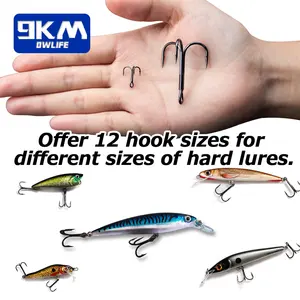 9KM Baitholder Sea Barbed Shank Beak Live Bait Holder Carp Jig Worm Hooks Accessories Tackle Fishing Lures Hooks