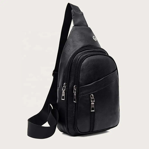 Bolso de Pecho Negro Minimalista, Bolso de Hombro de Microfibra y Cuero Sintético con Cierre de Hebilla, Duradero, para Uso Diario en Todas las Estaciones - Product Image 3