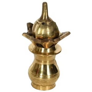 Support de bâton d'encens en aluminium Design Sea Shell pour bureau à domicile Temple salle de prière parfum aromatique et utilisation décorative - Product Image 5