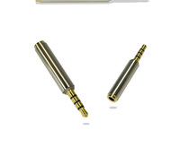 Adaptateur audio pour casque d'écoute 3.5mm mâle vers 2.5mm femelle Jack stéréo ou mono pour Apple iPhone 6/6S/6 Plus/5S/5C/5 iPad