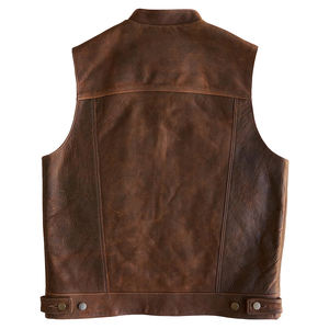 Meilleure vente Gilet en cuir décontracté pour homme personnalisable - Imperméable Coupe-vent Respirant Vêtement d'extérieur pour la moto Service OEM - Product Image 3