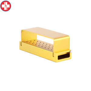 Grand porte-fraise en aluminium doré Organisateur d'outils rotatifs à 30 trous - Product Image 1